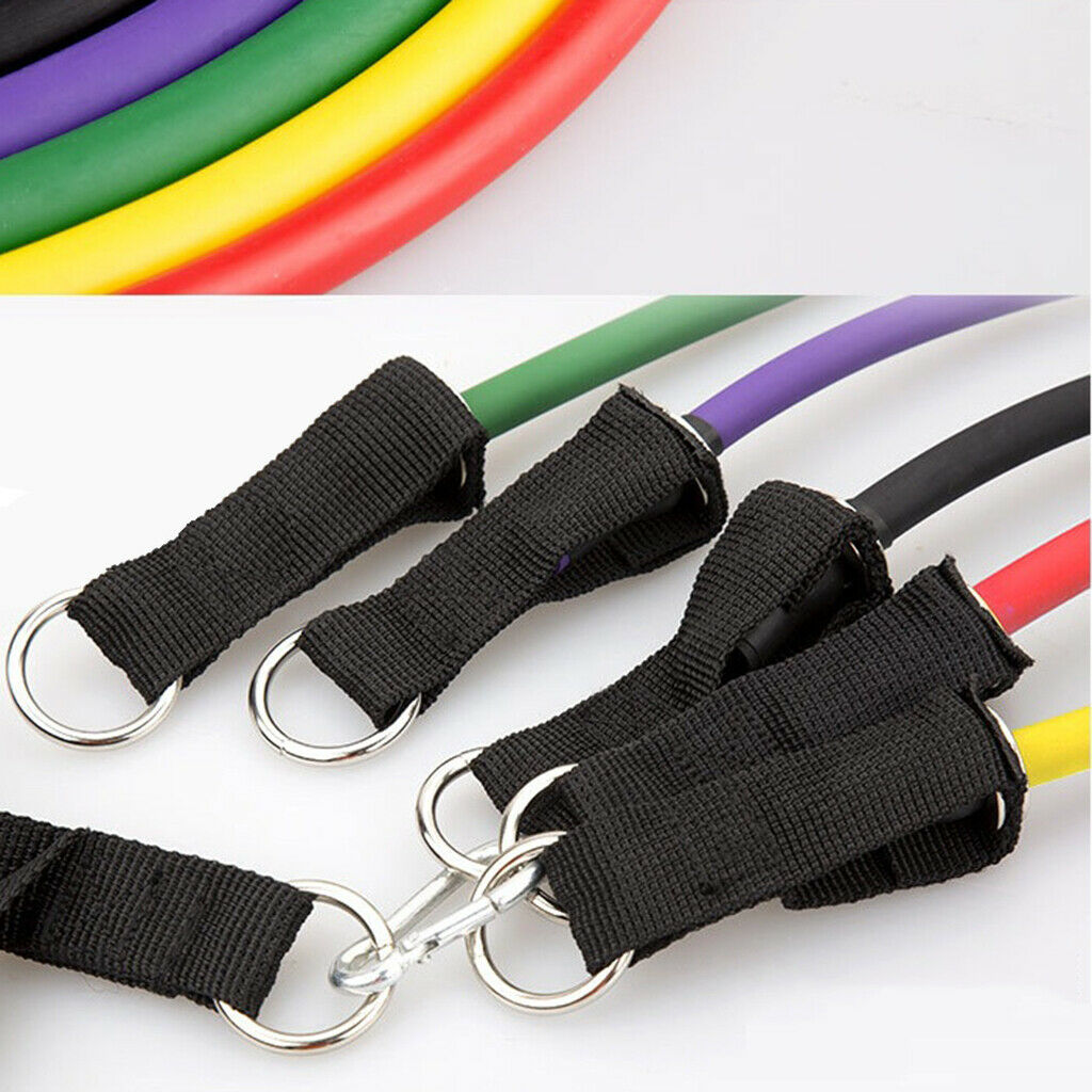 Elastic Resistance Bands Set Ankle Strap Rehab Yoga Pilates Heavy Workout Bands
