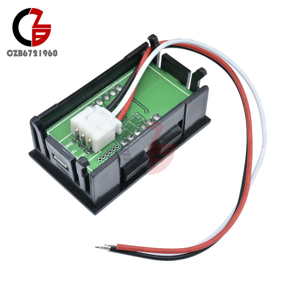 Blue LED Display DC 0V to 99.9V Panel Meter Three Wires Mini Digital Voltmeter