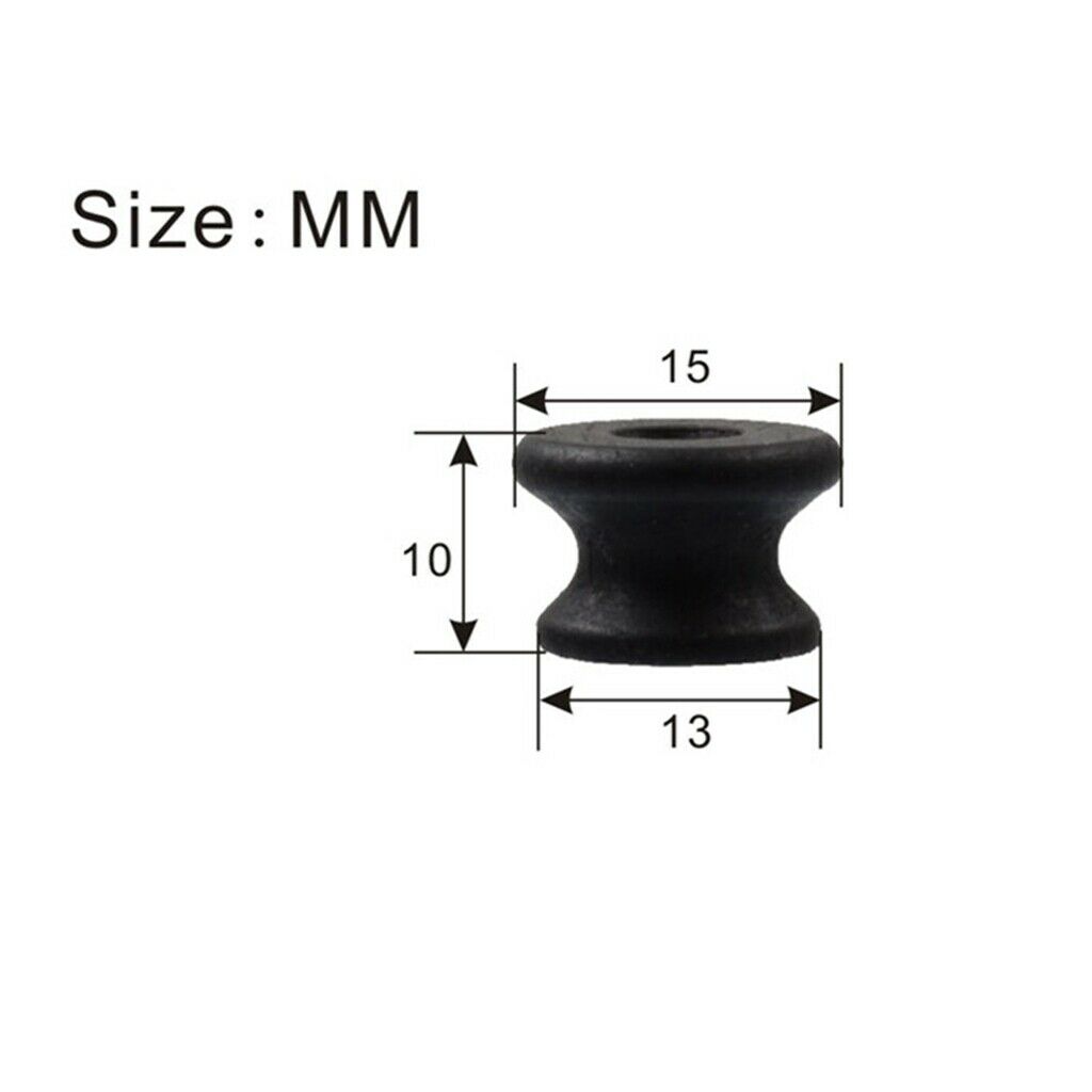 2x Ebony Wood Endpin Strap Lock for Guitar Ukulele Bass Parts Accessories