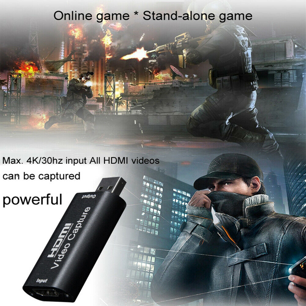 For HDMI Video Capture Card USB 2.0/1080p HD Recorder Video Live Streaming Game