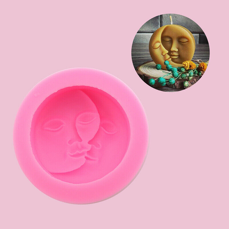 Moon Love Sun Candle Silicone Soap Molds Handmade Ornaments Plaster Candle M XC