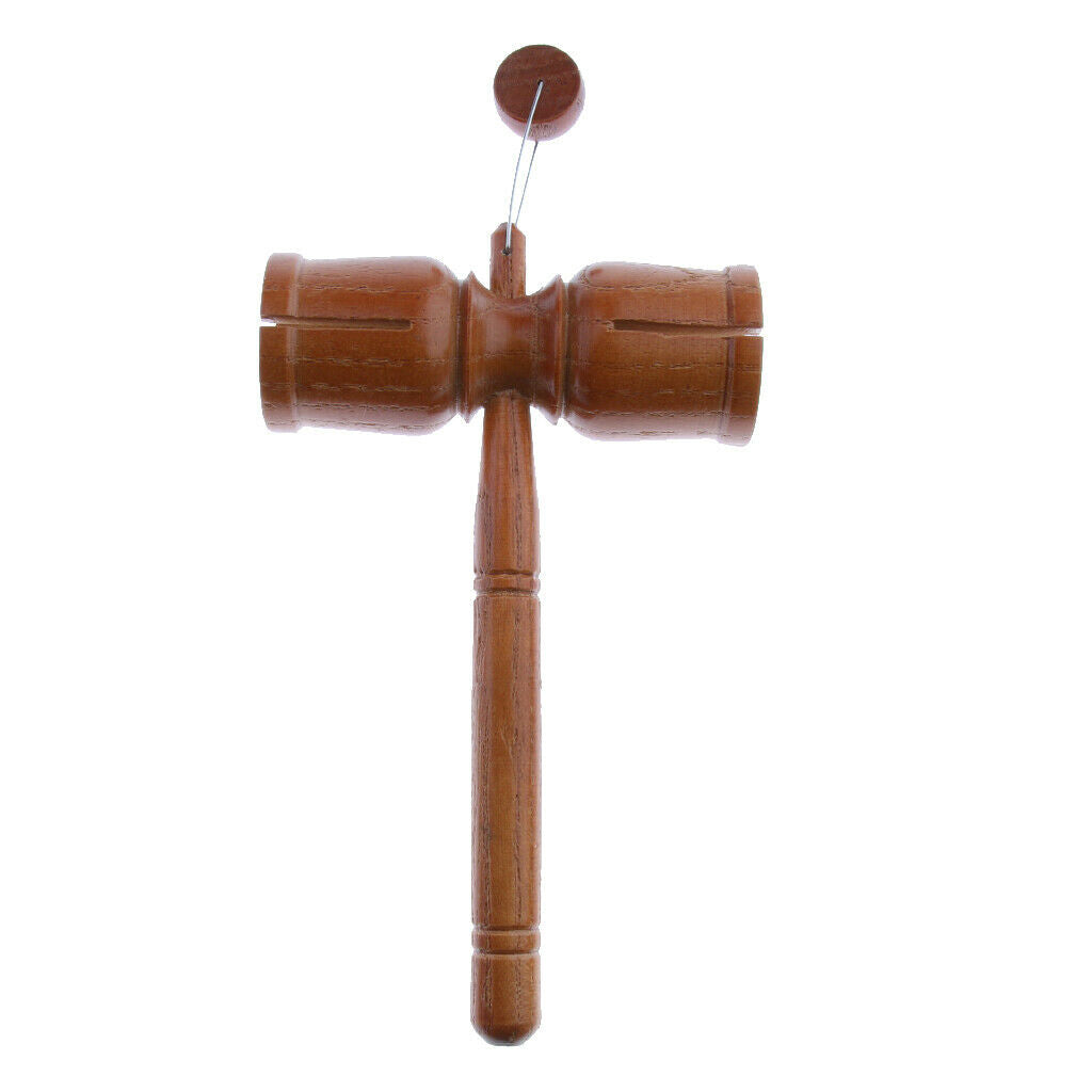 Wood Tone Block with Beater Hammer Musical Percussion Instrument for Kids