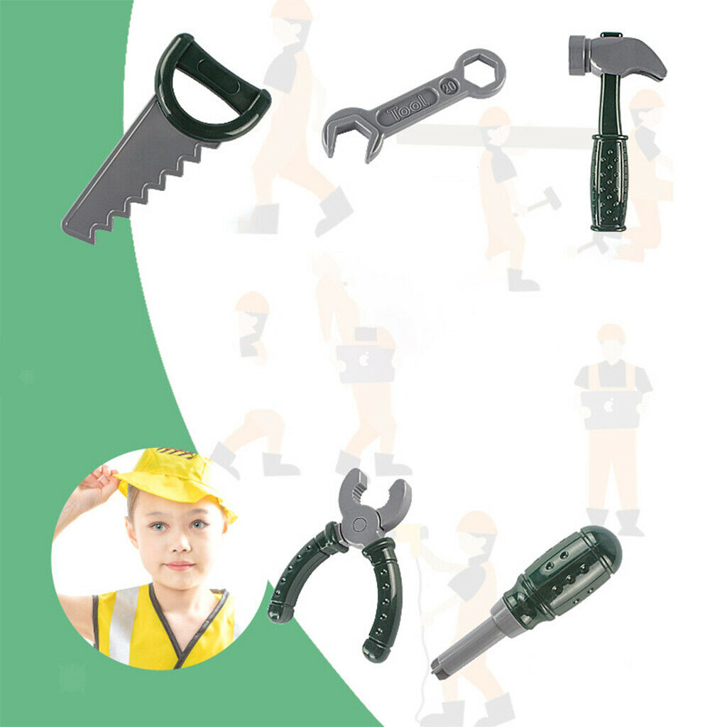 Kids Repairman Role Play Dress Up Masquerade Props for Toddlers Boys Gifts