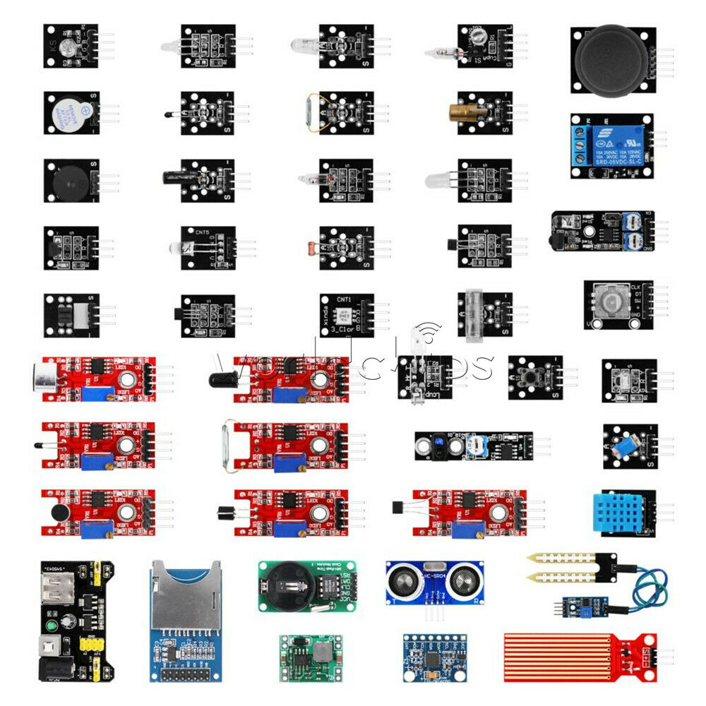 45 in 1 Sensor Starter Kit Modules for Arduino Upgrade 37 in 1 Sensor DIY Set