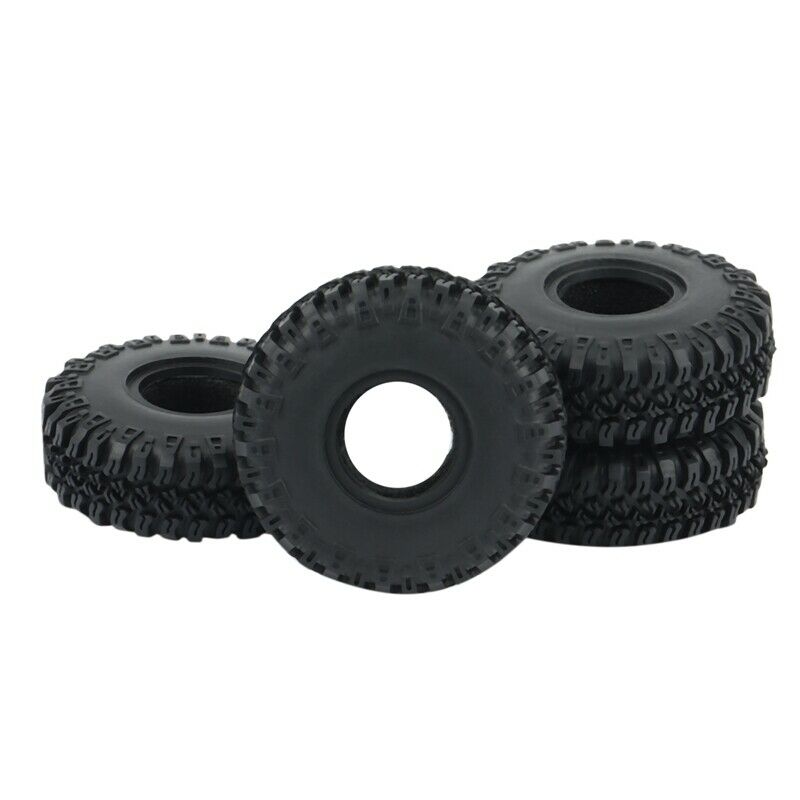 4PCS 52X18mm 1.0 Inch Soft Rubber Wheel Tyre Tire for 1/24 RC Cler Car Axial SY4