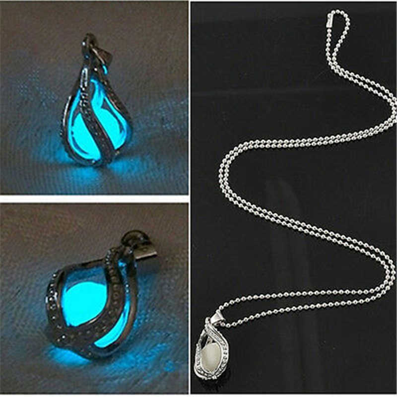 Couple Necklace Fashion Pendant  The Little Teardrop Gift Glow in Dark