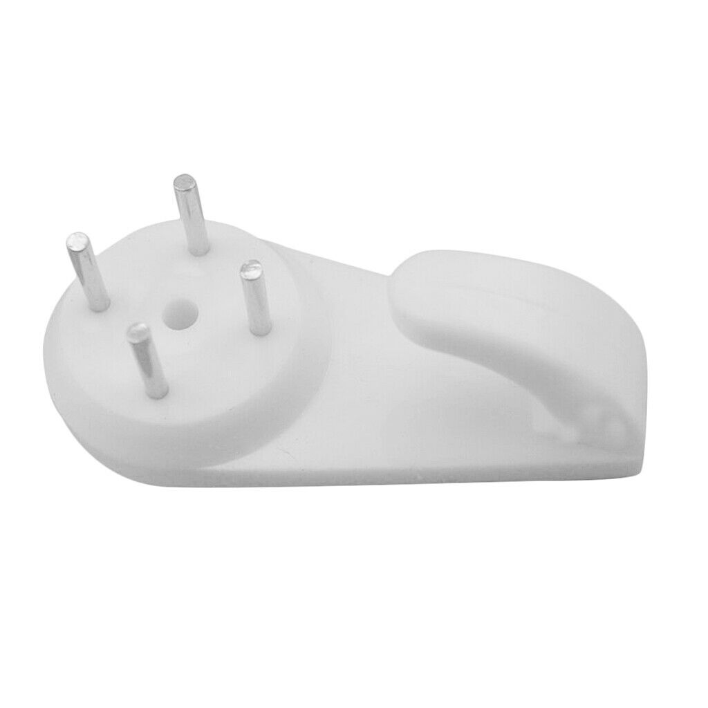 20pcs Hard Mural Hooks White Picture Hooks Concrete & Brick 4.1x2cm
