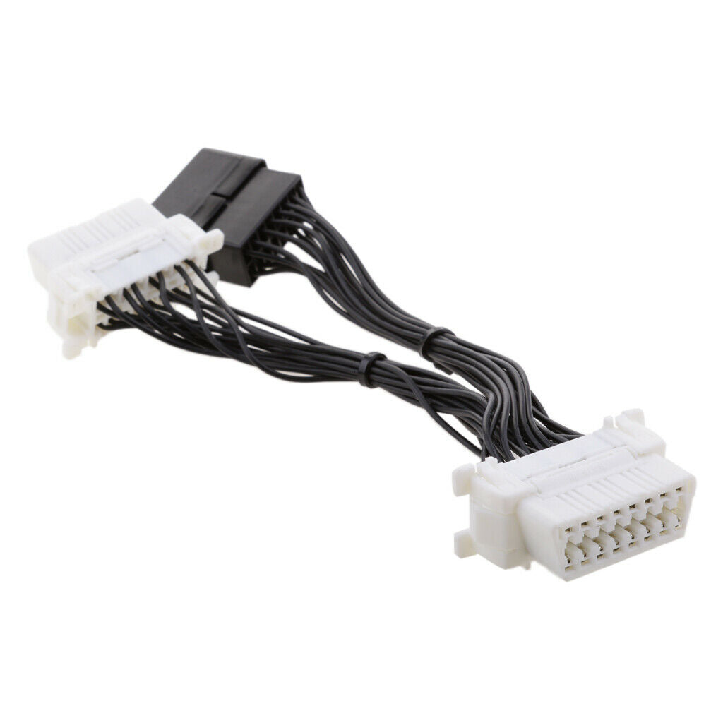 Universal Car 1 Male to 2 Female 16 Pin OBD2 Extension Cable Splitter Wire
