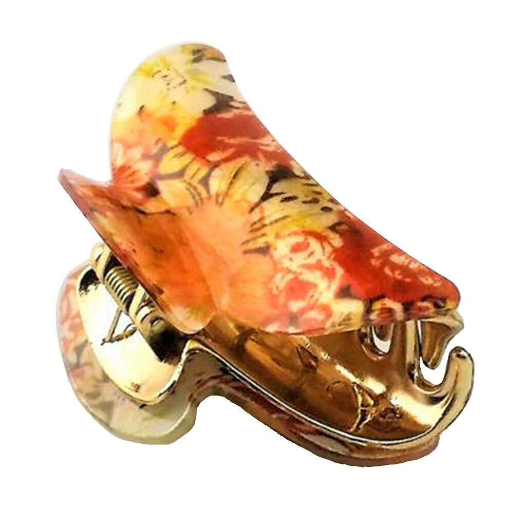 Flower Large Hair Claw Grip Clips Pin Hair Clamps Clasp Makeup Tools