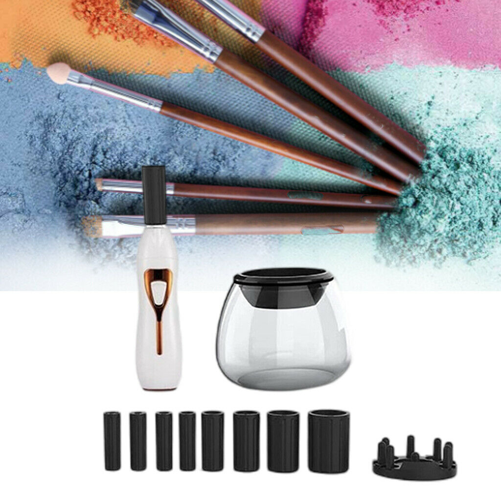 Makeup Brush Cleaner Electric Cosmetic Brush Spinner Quickly & Deep Cleaning