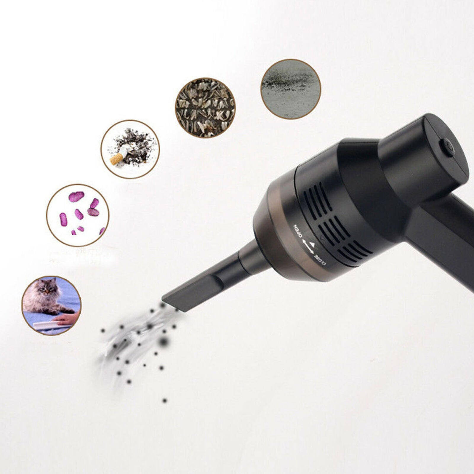 Electric Portable USB Mini Vacuum Cleaner Handheld Dust Clean for PC Keyboard