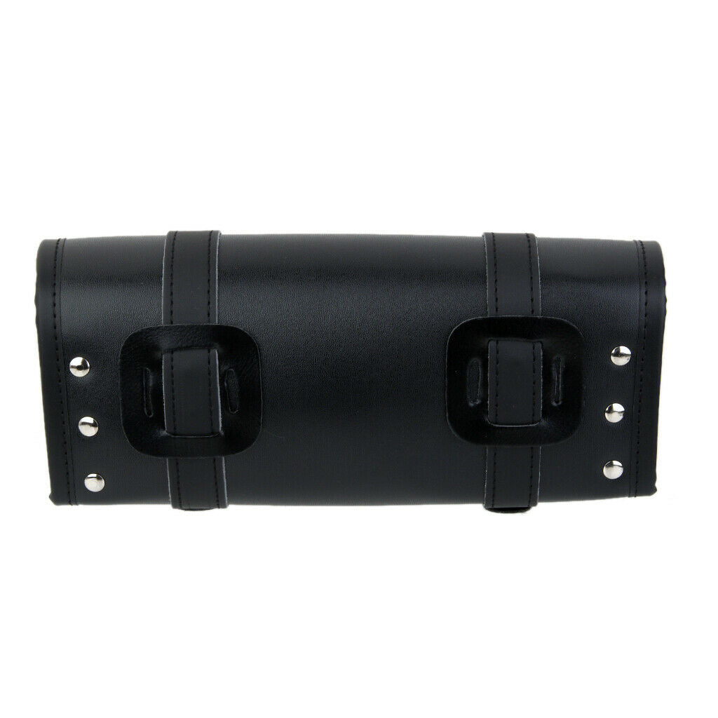 Motorcycle Pannier Saddle Pouch Faux Leather Luggage
