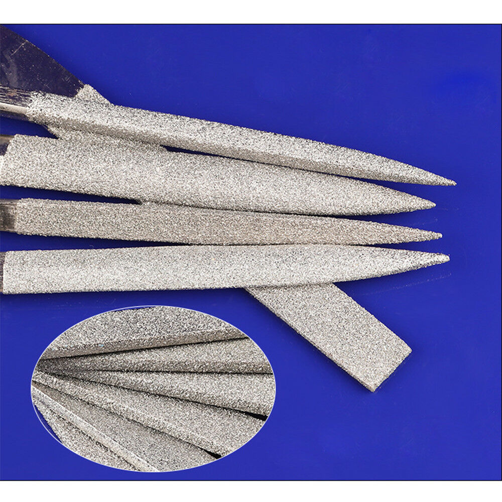 10pcs 4x160mm Round Diamond Grit File Set Sharpening  For Wood Metal Plastic