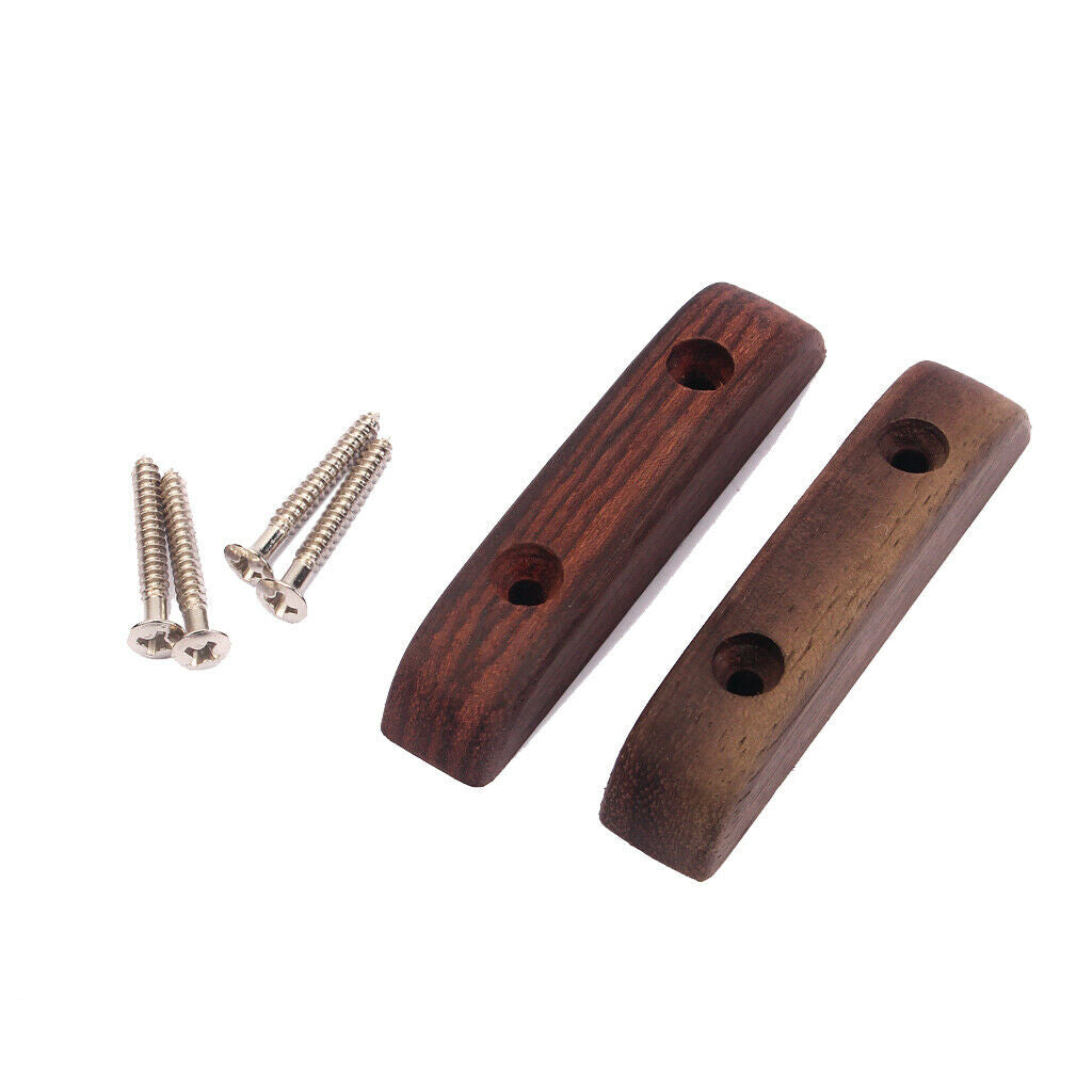 2pcs Rosewood Thumb Rest with 4pcs Mounting Screw for Bass Guitar Parts