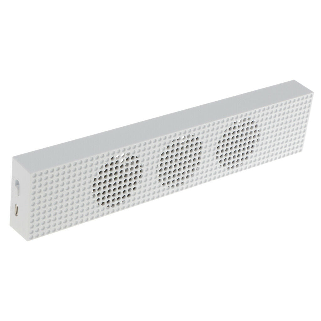 3 Cooling Fan W / 2 Usb Port For Xbox One S High Speed White