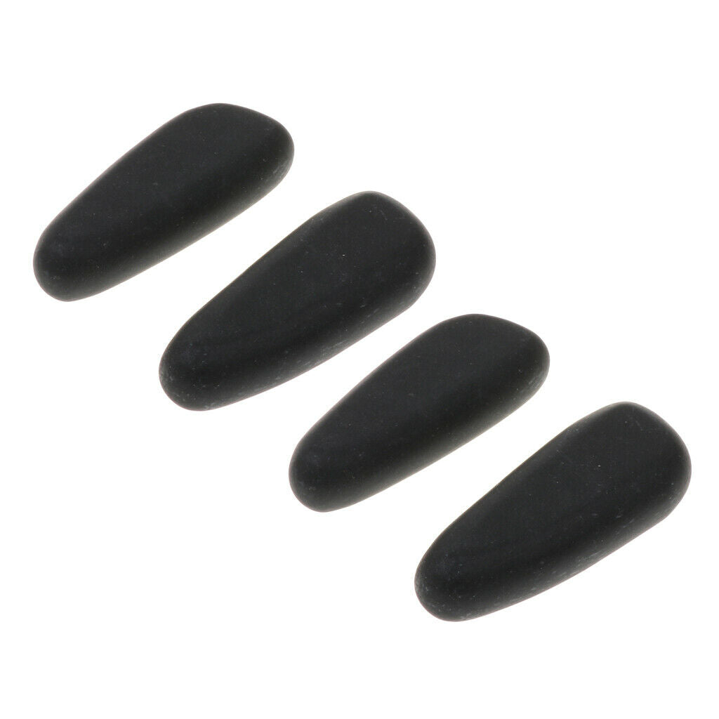 4 Pieces Massage Stone - Black Natural Basalt Stone for SPA Hot & Cold Stones