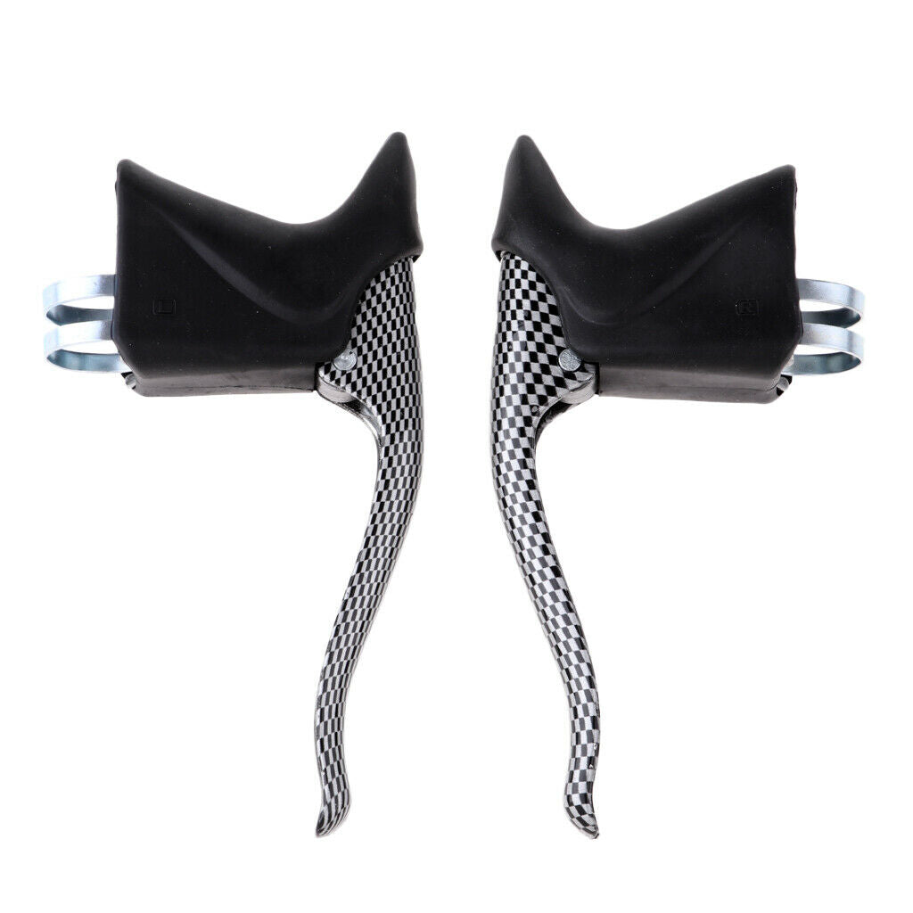 1 Pair Road Urban Bike Racing Bicycle TT Bar End Drop Bar Brake Lever Set