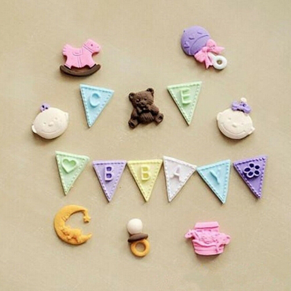 Cooking Flag Shape 26 Letters Silicone Mold Chocolate Cake Tool.l8