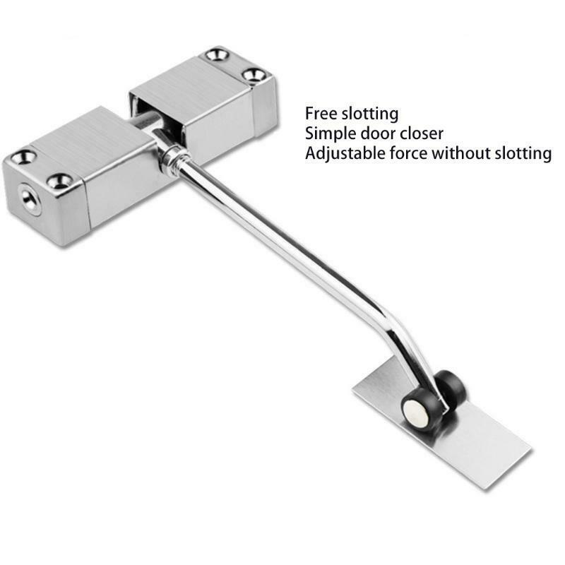 Stainless Steel Door Closer Auto Spring Buffer with Protective Door Gasket