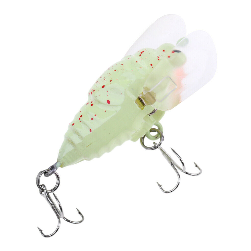 Cicada Sinking Fishing Lures Minnow Crankbait w/Treble Hook Bass