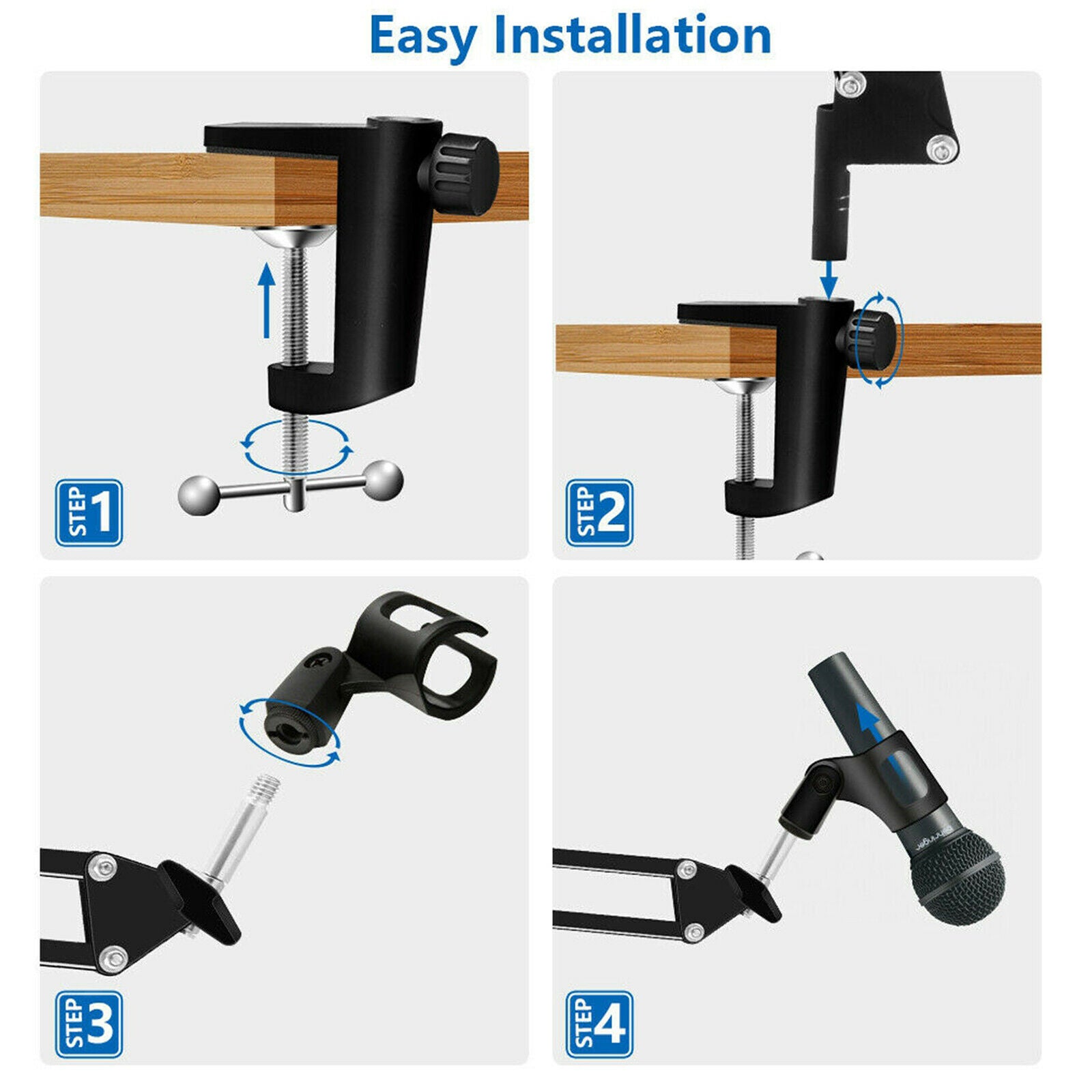 Adjustable Studio Microphone Scissor Arm Stand for Recording TV Stations