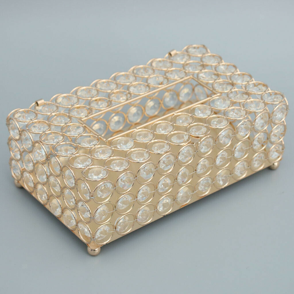 Crystal Tissue Paper Holder Bathroom Countertop Elegant For office Cafe