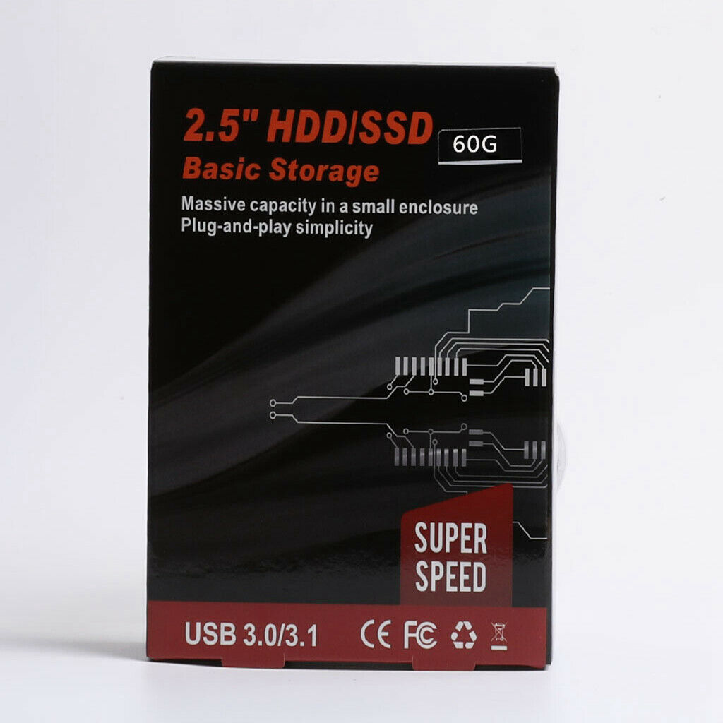 2.5 inch 60G External Hard Disk Drive SATA III Micro USB 3.0 HDD Hard Disk