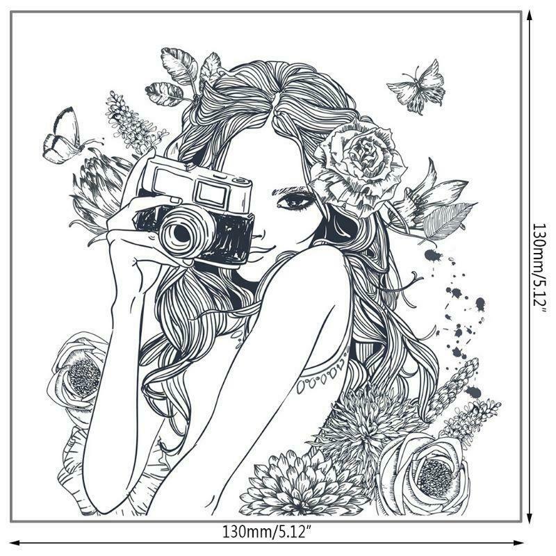 Butterfly Girl DIY Silicone Clear Stamp Seal Scrapbook Embossing Album Decor