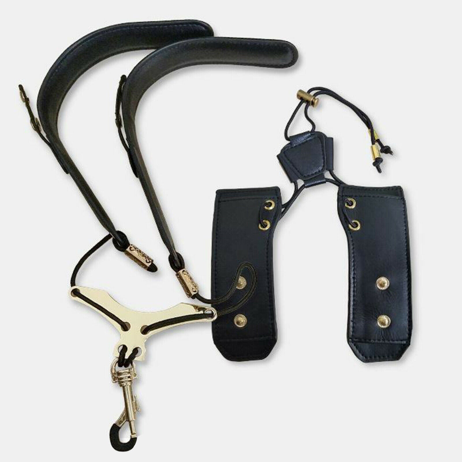 Premium Saxophone Shoulder Strap Alto / Tenor / Soprano Sax Strap Holder Set