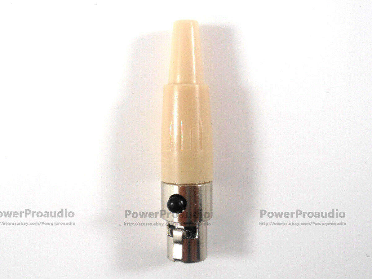 3pcs DIY 4pin Stereo Screw Lock Connector fit for shure Microphone Spare Plug