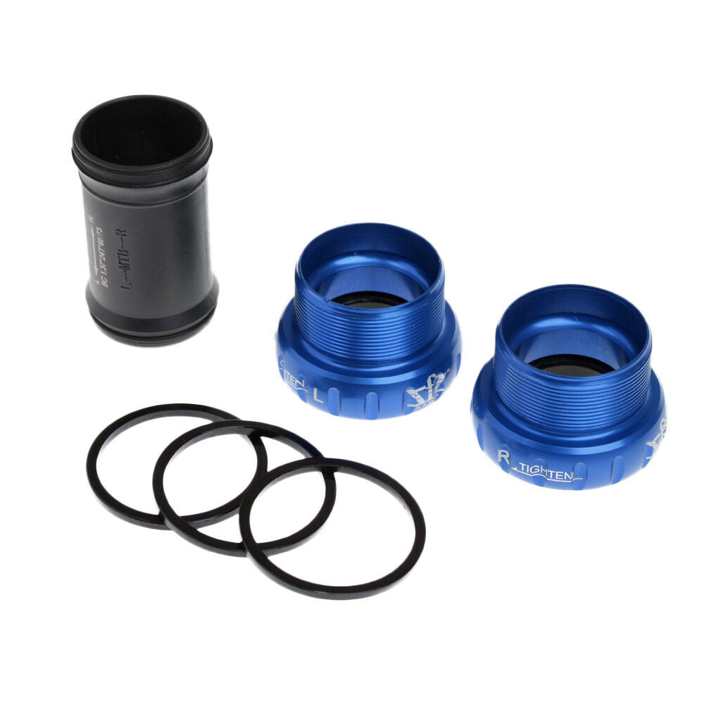 Road Bike Thread 68-73mm Bottom Bracket Cycling Bicycle Axis Crankset Blue