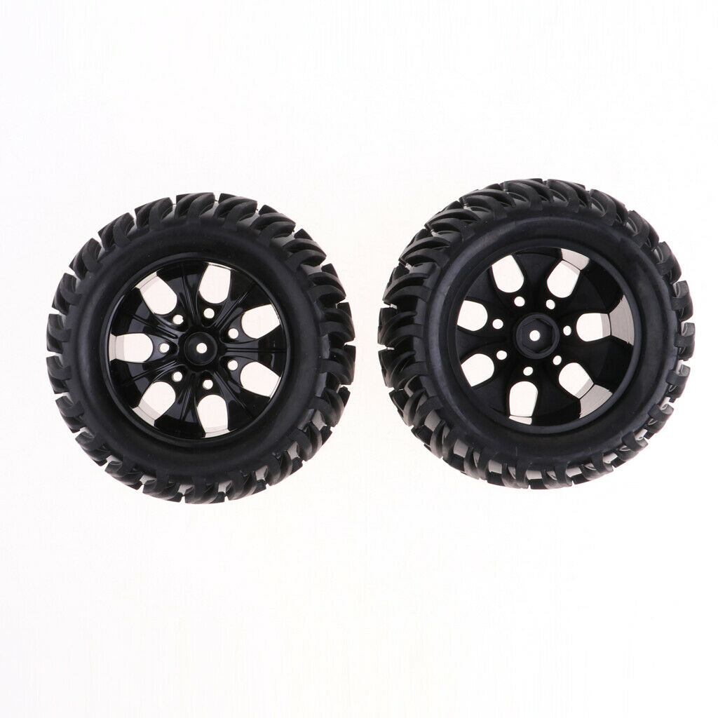4Pcs RC 1/10 Wheel Rims w/ 125mm Tires for Henglong Kyosho FS  Truck