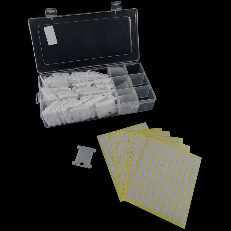 1X(Plastic Floss Bobbins and Clear Needlecraft Organizer - 200 Cross-Stitch 2P5)