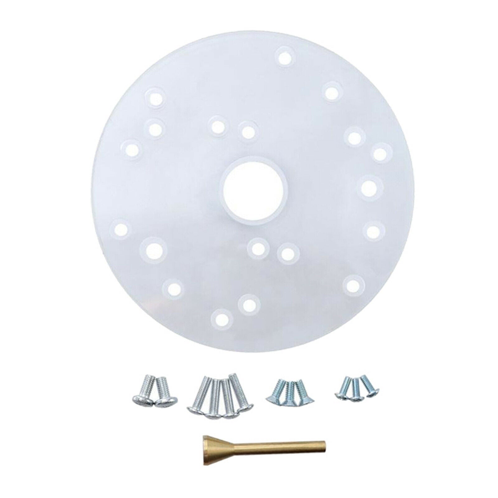 Universal 6.5" Acrylic Router Table Base Plate for Porter-Cable, Ryobi, Bosch