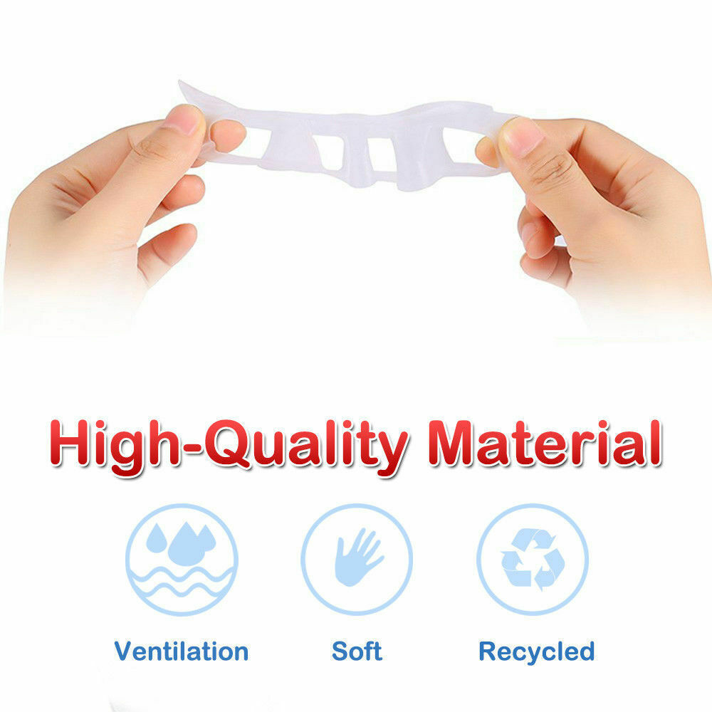2pcs/Set Silicone Gel Bunion Toe Corrector Orthotics Straightener Separator Pain
