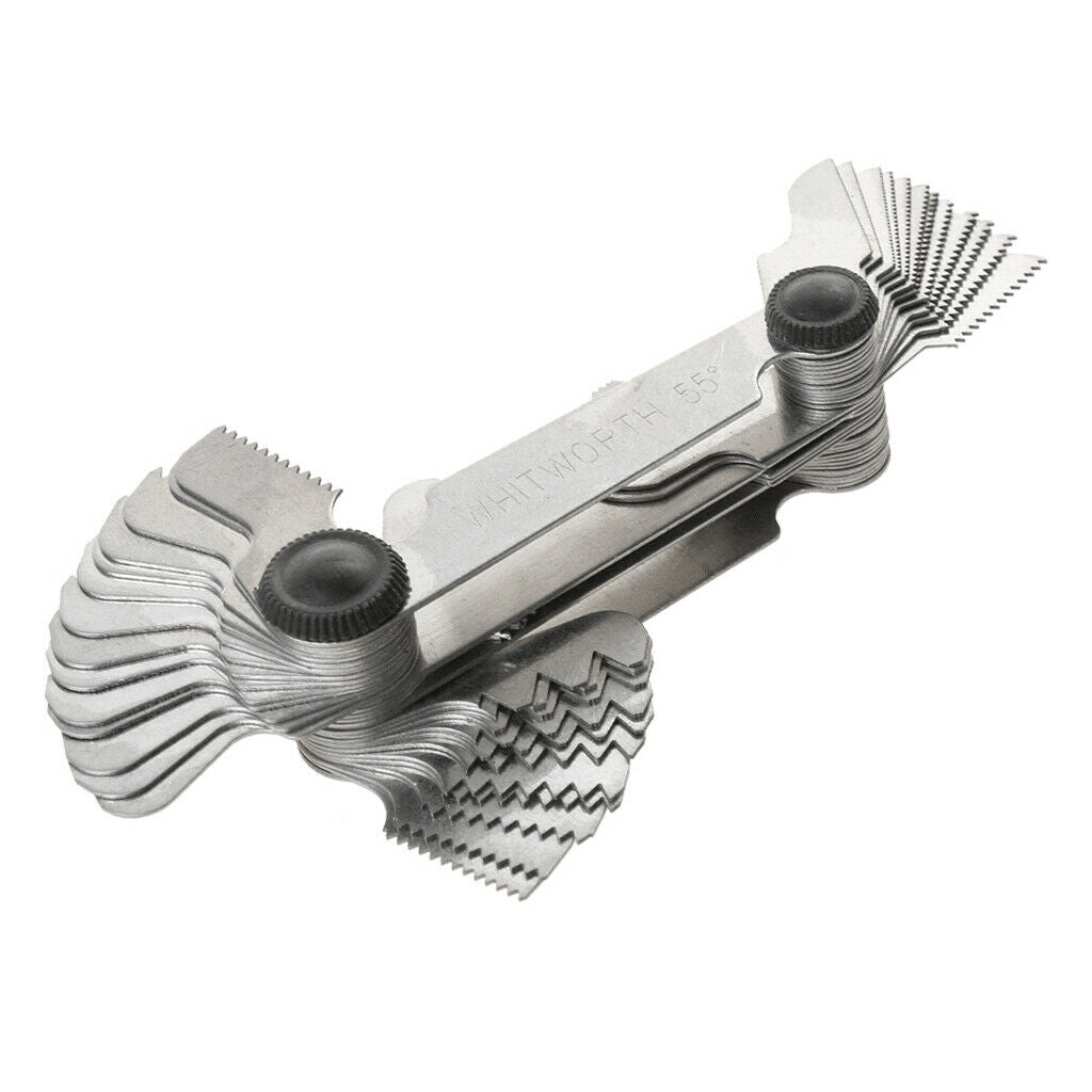 Whitworth Metric 55 60 Degree American Thread Pitch Gage Stainless Steel