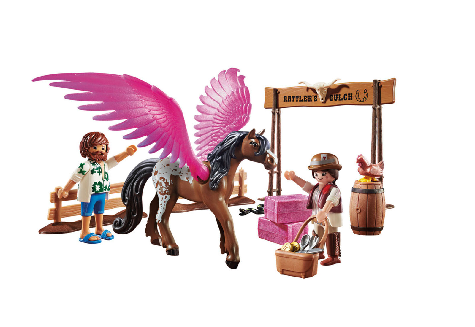 70074 Playmobil Pegasus Del / Marla Playmobil The Movie 41 Pieces Ages 5 Years+