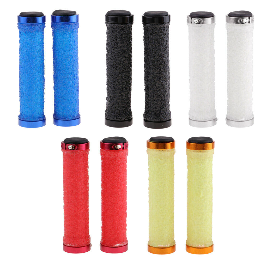 Ergonomic Mountain Bike Handlebar Grips Ends Cycling   Ends red