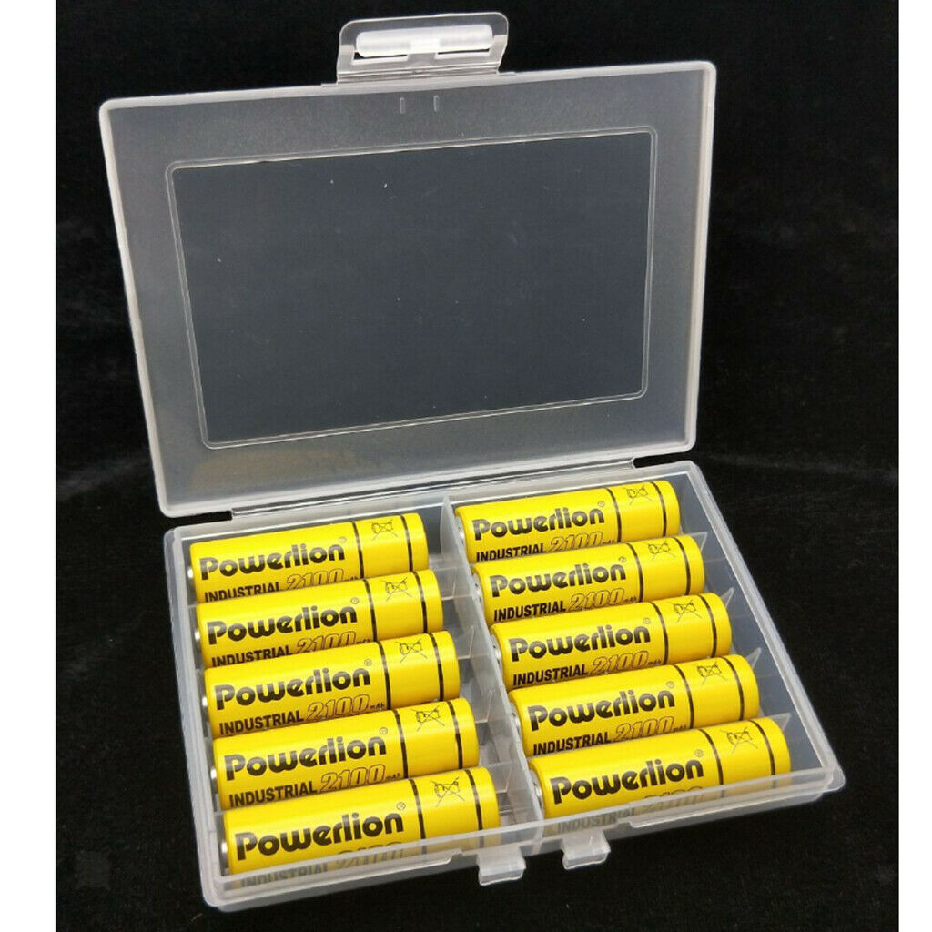 Battery Clear Hard Storage Case Holder Box AA/AAA Rechargeable Batteries