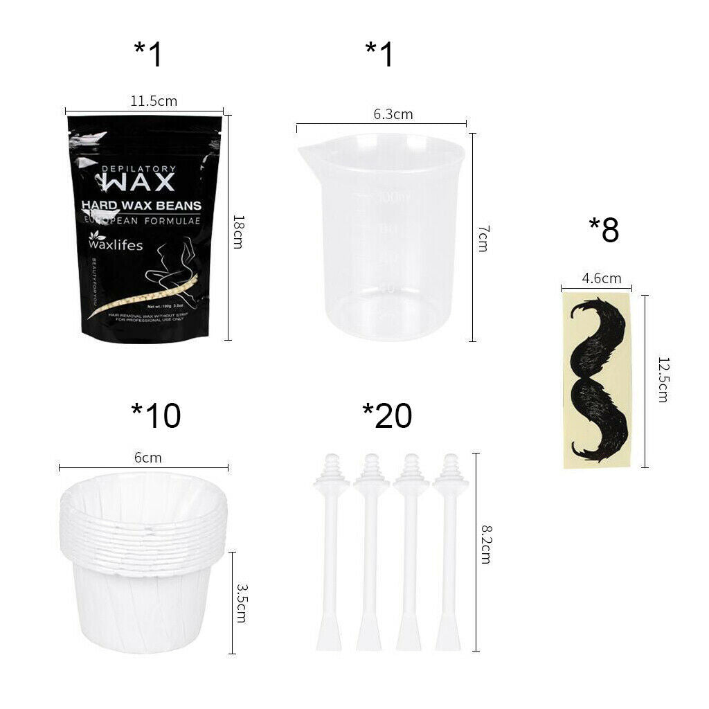 Gentle yet Painless Quick Nose Wax Kit for Men Eyebrows Ears Facial Nose