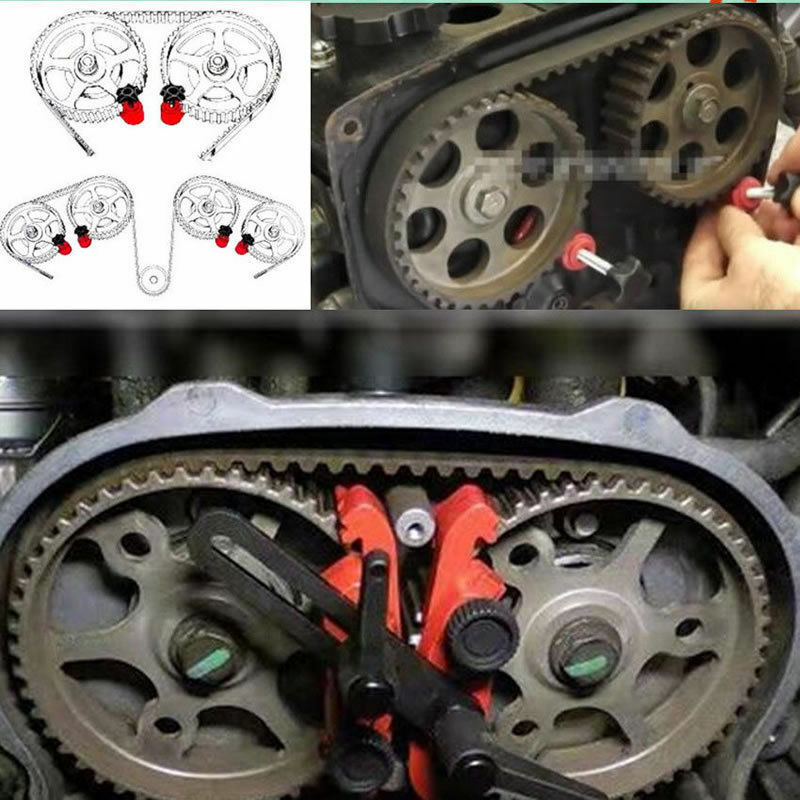 5 X DIY Automobiles Dual Cam Clamp Camshaft Engine Timing Locking Tool Universal