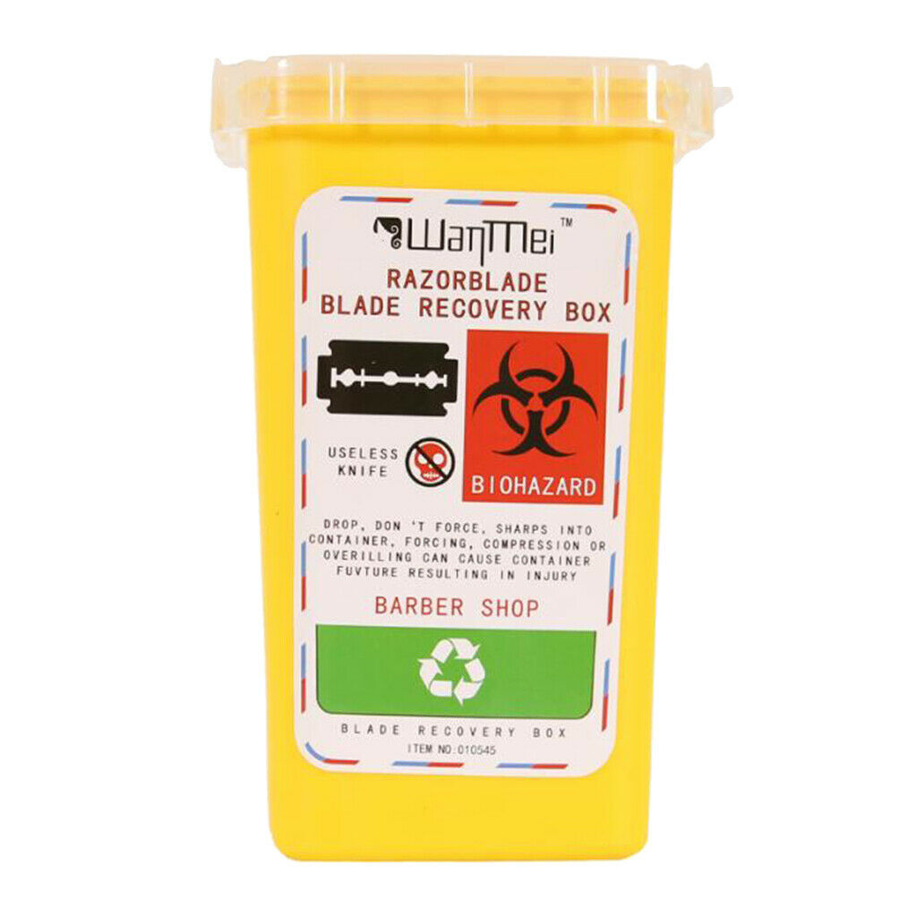 Plastic Small Sharps Biohazard Needles Blades Disposal Container Bin 3 Color