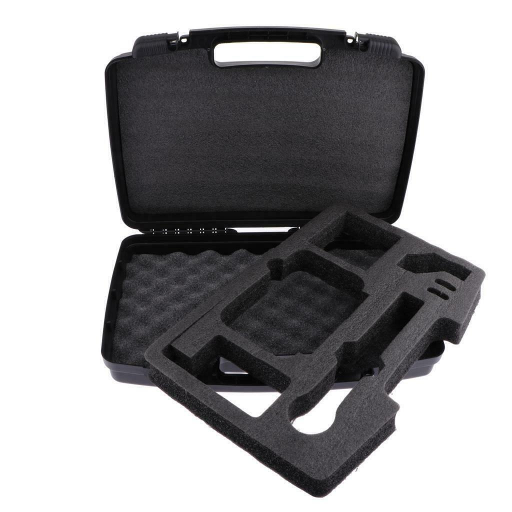 For PGX24 Microphone Hard Carrying Case Suitcase Bag with Foam Liner, Black;