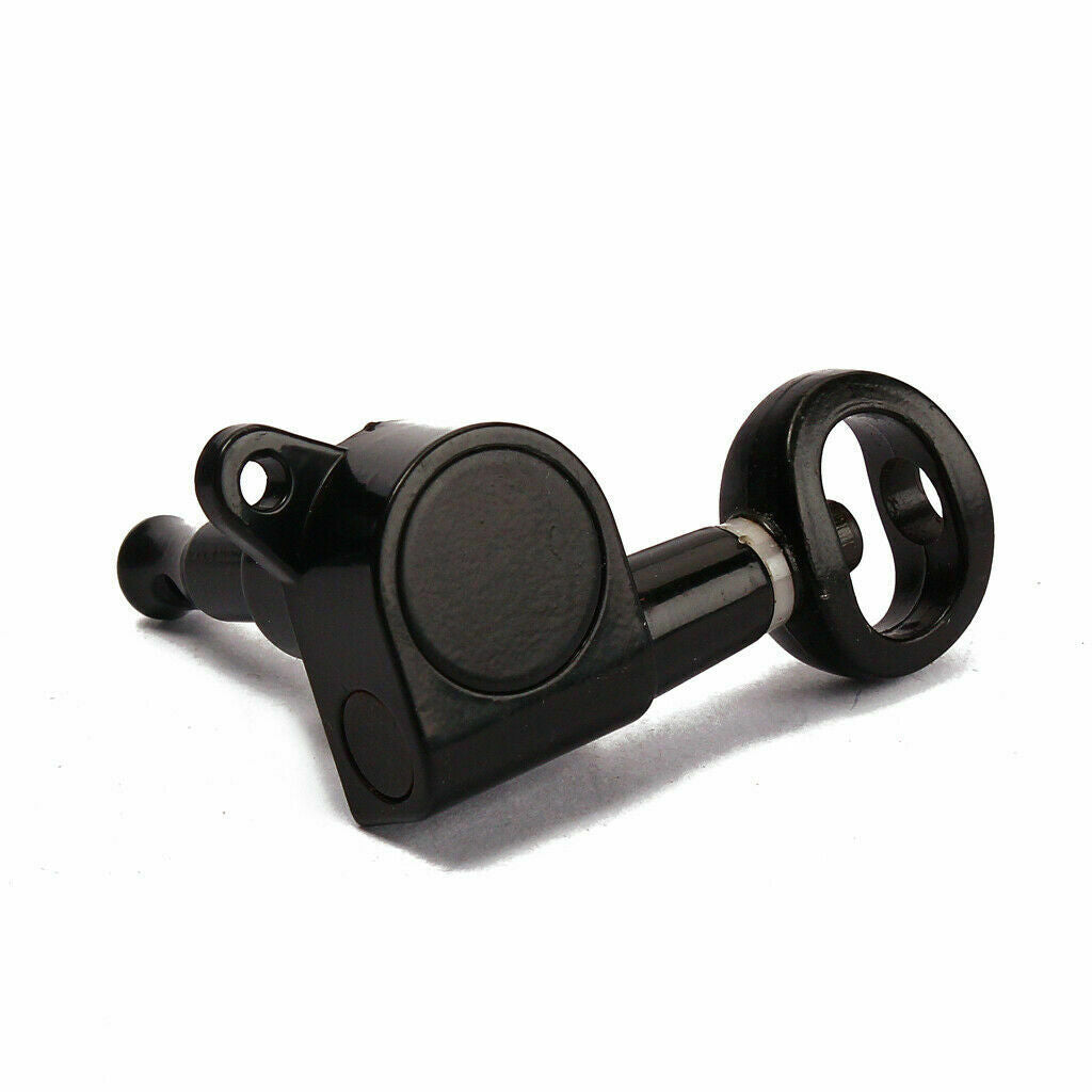 Black Electric Guitar Tuning Pegs Key Sealed Machine Heads 3R3L Chrome Parts