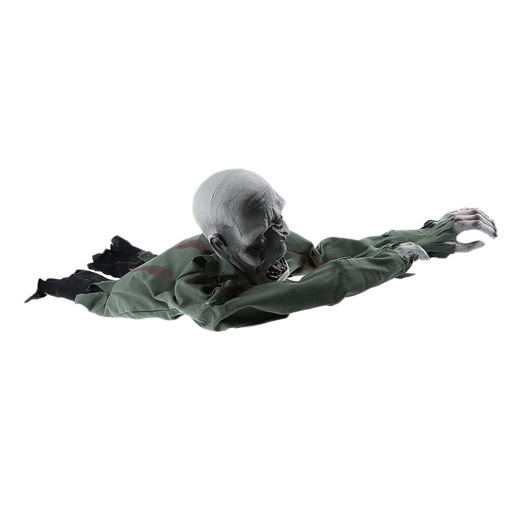 Crawling Ghost Halloween Haunted House with Glowing Eyes and Screaming Sound