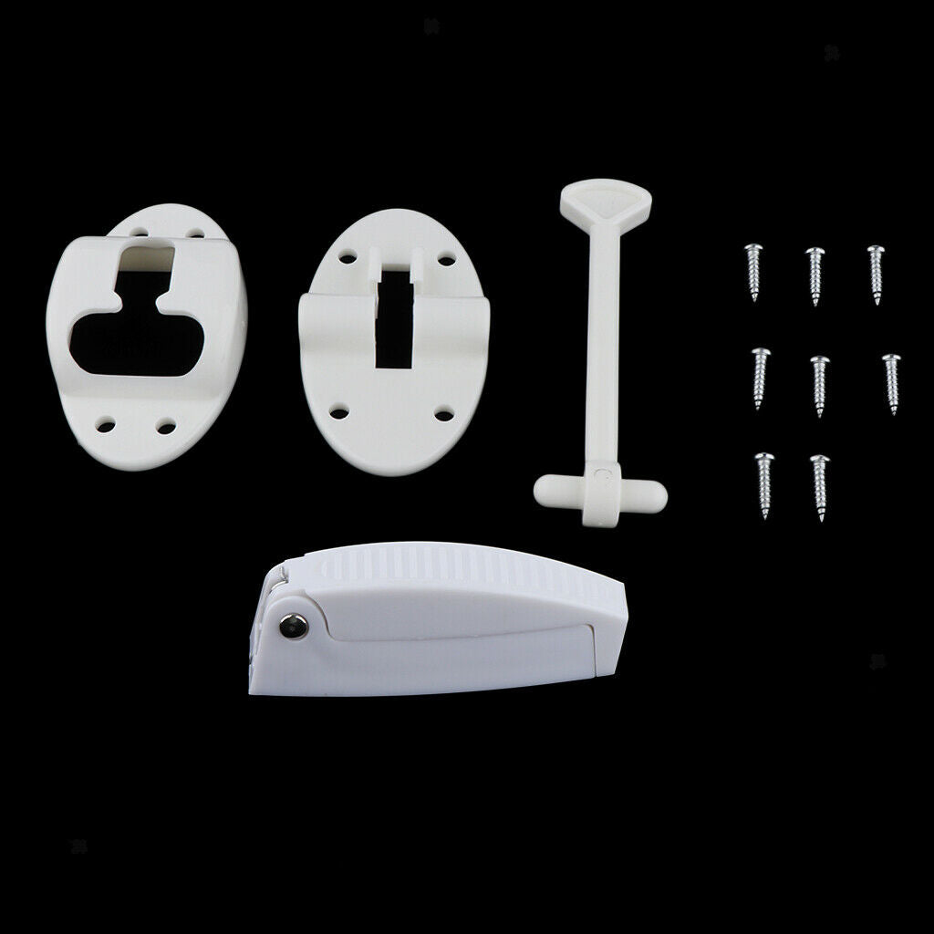 2set RV Plastic Baggage Door Catch Holder Camper Trailer Travel Latch