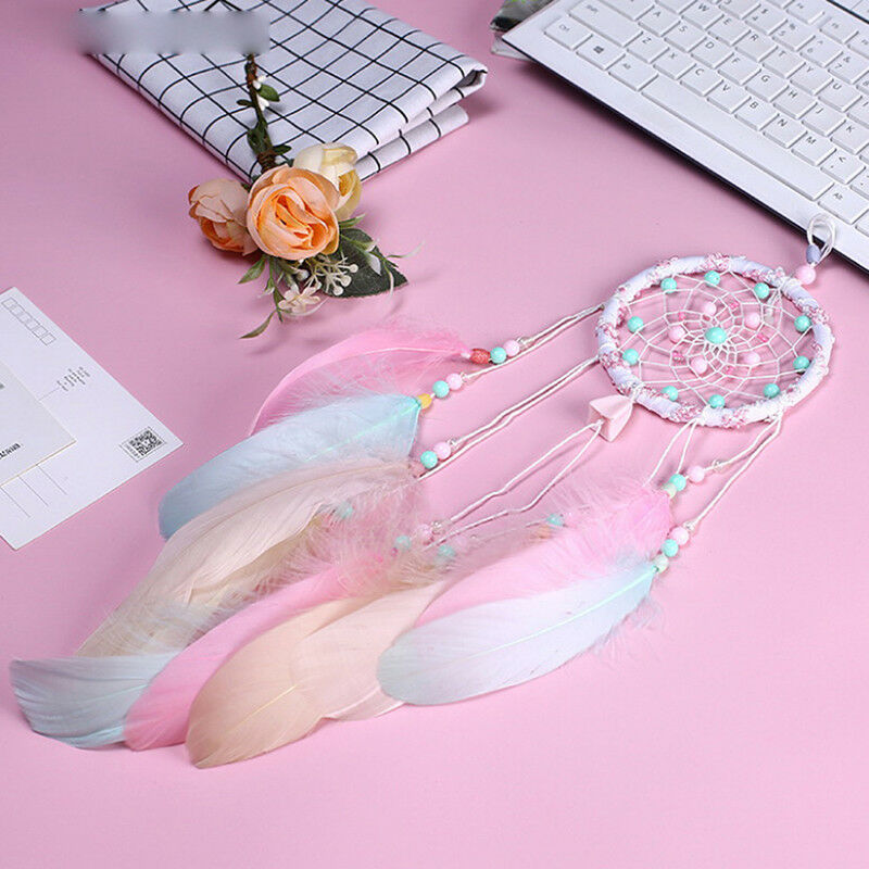 Colorful Feathers Dream catcher Bedroom Decoration Dreamcatchers Wind Chi.l8
