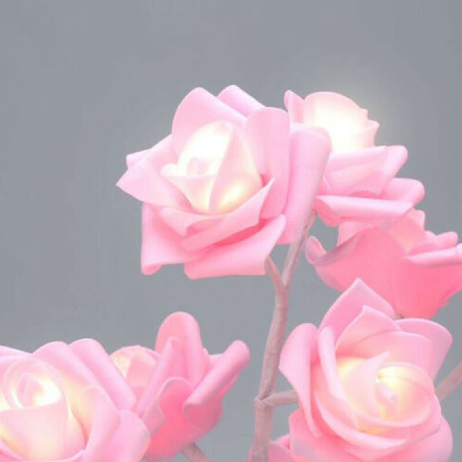 Romantic LED Rose Flowers Tree Light Fairy Lamp Table Party Garland Decor Lights