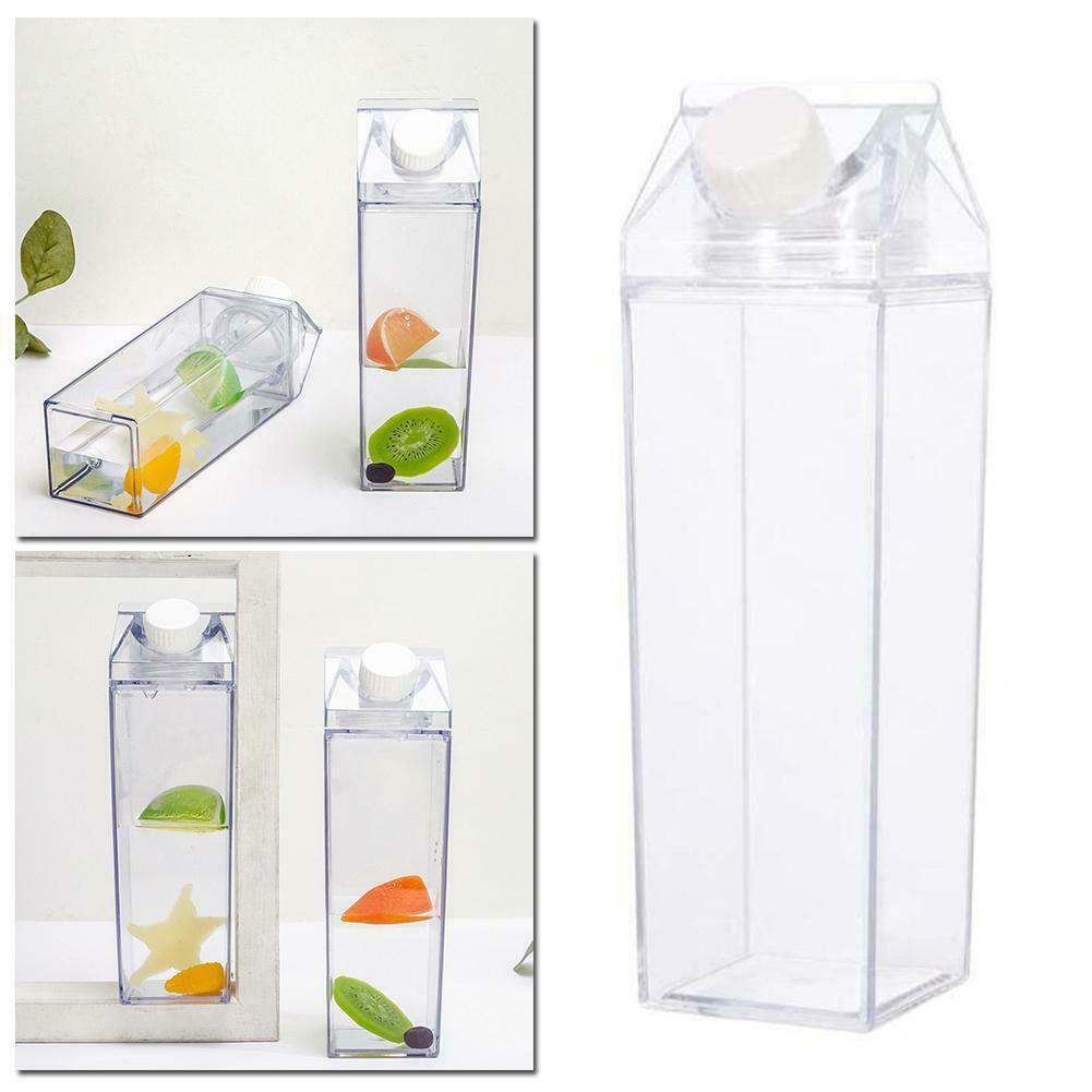 Water Bottle Drinkware Transparent Milk Bottle Leakproof for Chiildren Cycling