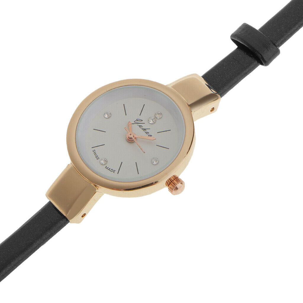 Fashion Mens Womens Bracelet Black Quartz Watch Women